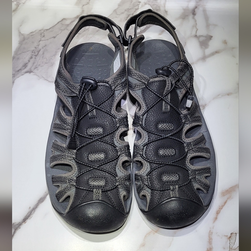 Dream Pairs Men's Black/Grey Adventurous Summer Outdoor Sandals Size 13 - Picture 2 of 12